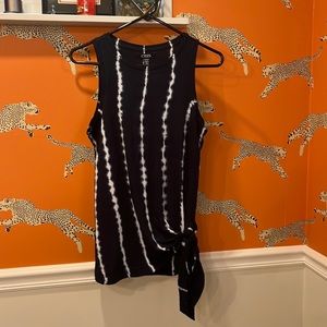 Chaps tie dye side tie tank